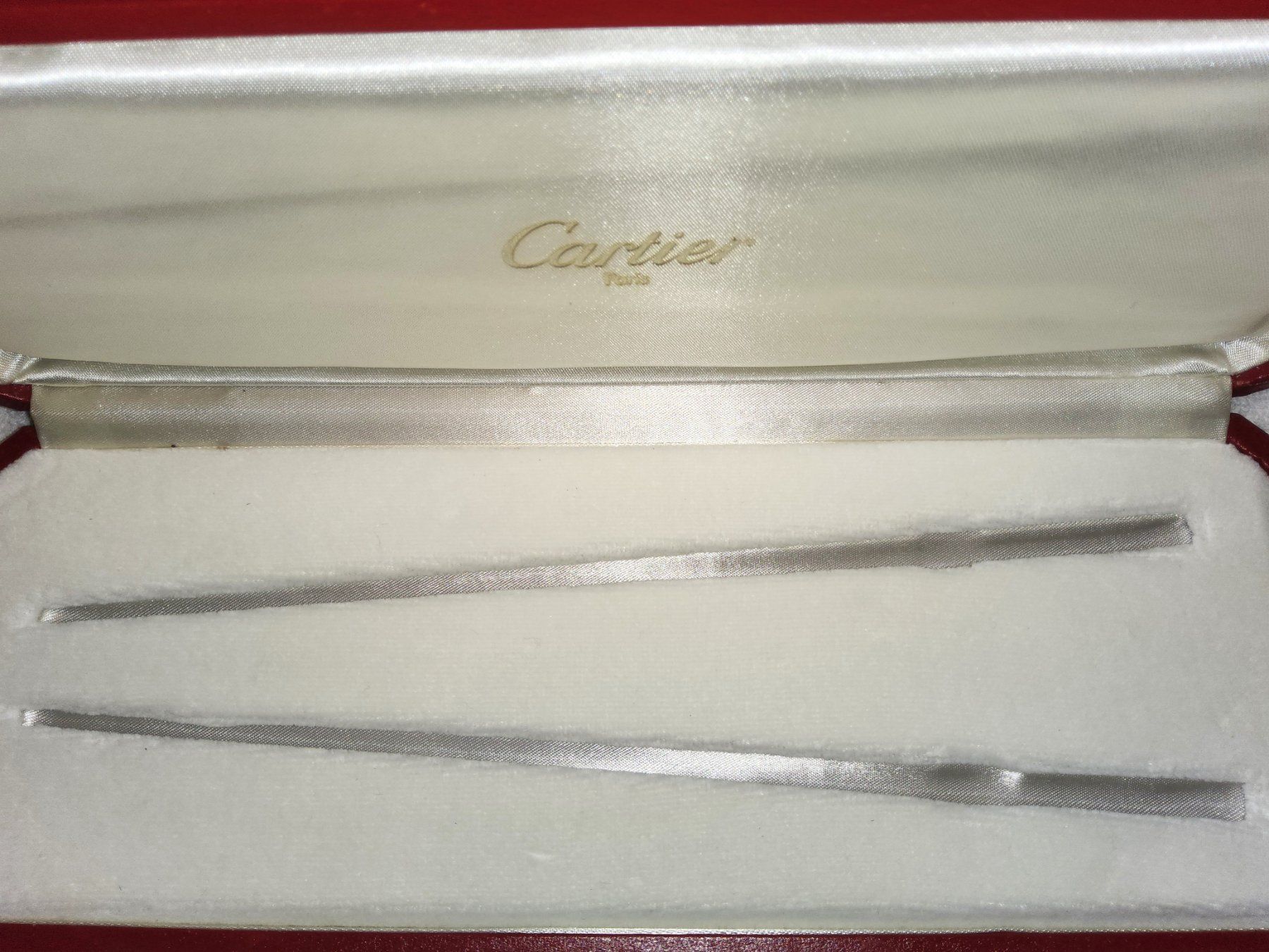 Cartier Altro per la casa: Extrem seltene CARTIER Chopsticks Original-Box/Case – Usato da Thalwil venduto da freespirit-kev 1