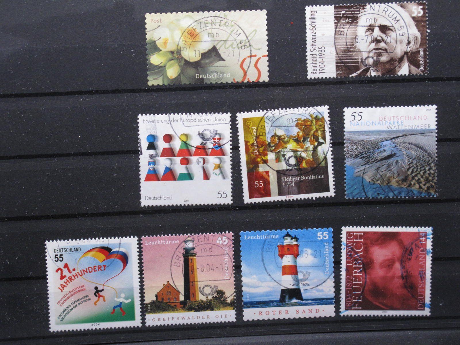 Alle Briefmarken: BRD 2004 R. Schwarz-Schilling / Post gest. – Gebraucht aus Wil SG von fva01