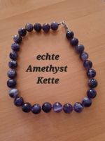 Amethyst Kette, echte Edelsteine
