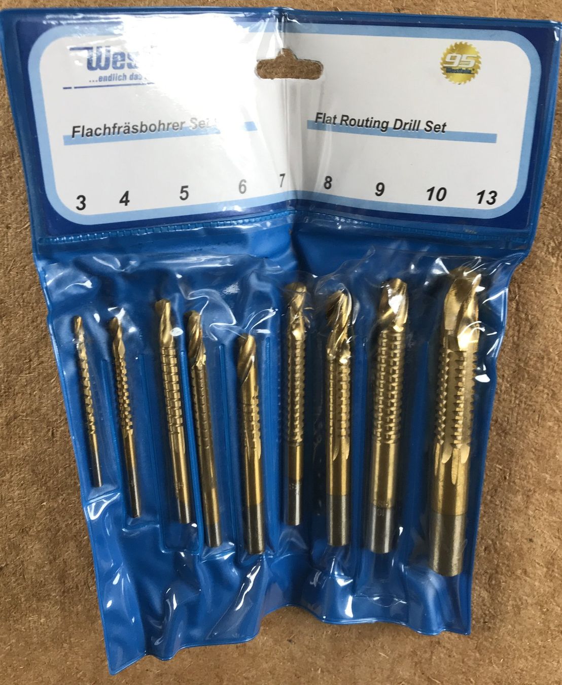 Westfalia Alle Werkzeuge: WESTFALIA FLACHFRÄSEBOHRER SET 9TLG. ORIGINALVERPACKT – Neu und originalverpackt aus Ostermundigen von wini63 2