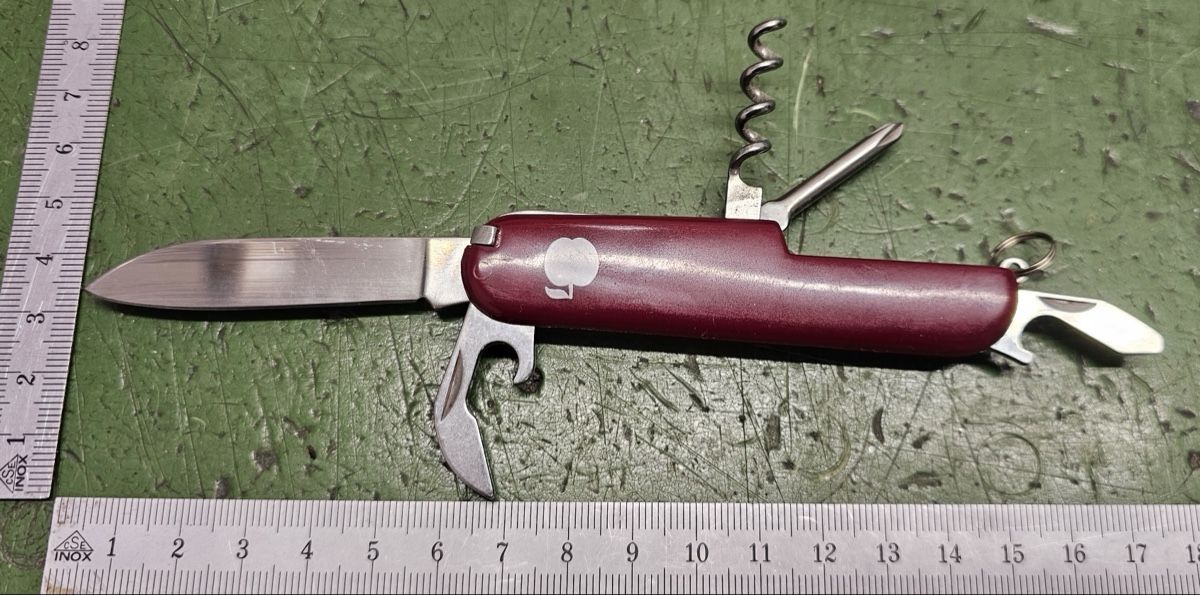 Coltelli tascabile: Sackmesser Rot, mit Apfel Logo – Usato da Burgdorf venduto da gbergler33 2