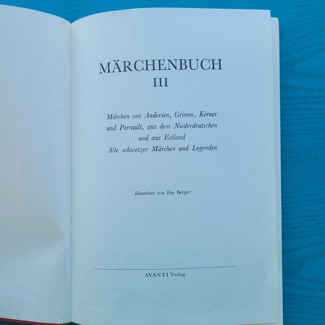 Libri: Märchen III- Avanti Verlag – Usato da SCHÜBELBACH venduto da CoKaHa 2