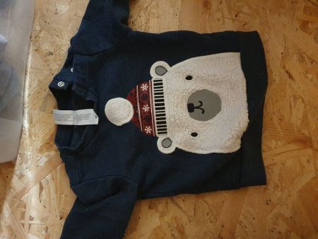Pullover Winter Bär Grösse 68