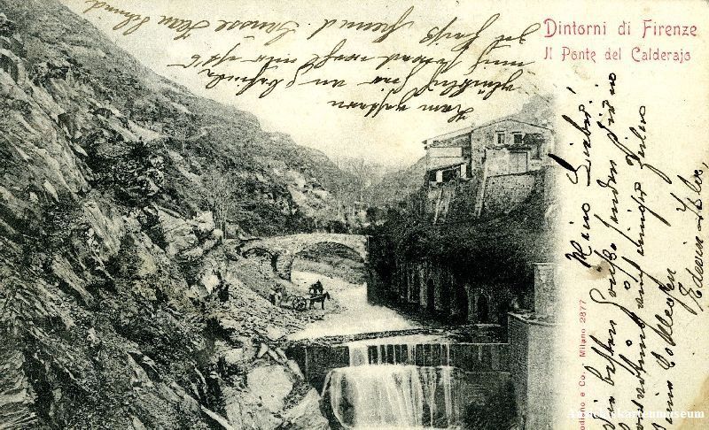 Ansichtskarten: Firenze - il ponte del Calderajo + 1901 – Gebraucht aus Emmenbrücke von teestube