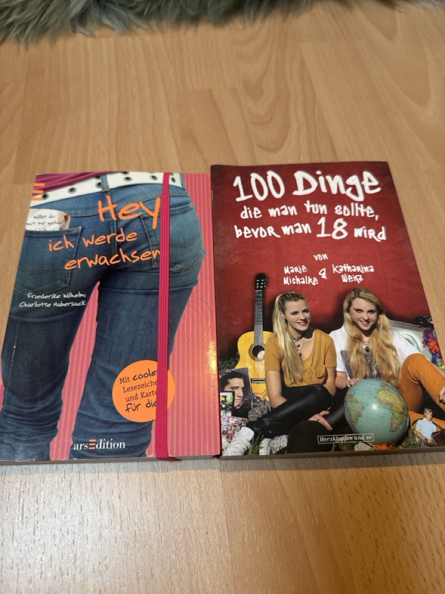 Libri: 2 Jugendbücher: Hey ich werde erwachsen & 100 Dinge – Usato da Heiden venduto da Bettyk11.