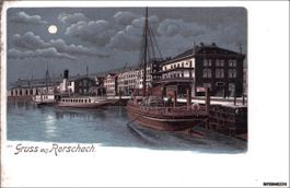 Rorschach SG // ca. 1910 Litho Gruss Boote Schiffe