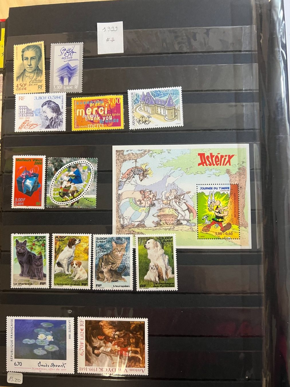Tutti i francobolli: () Lot timbres neufs 1999** – Nuovo e nell'imballaggio originale da Lausanne venduto da ffhoud 1