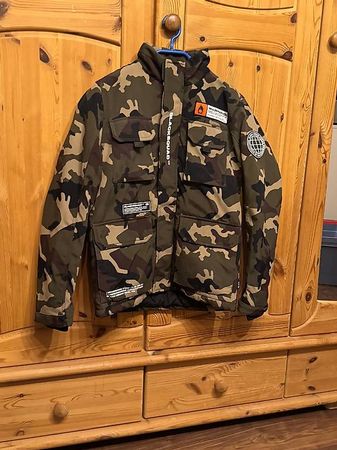 Camouflage Kinderwinterjacke