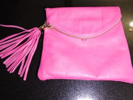 Pinke Leder Tasche made in italy