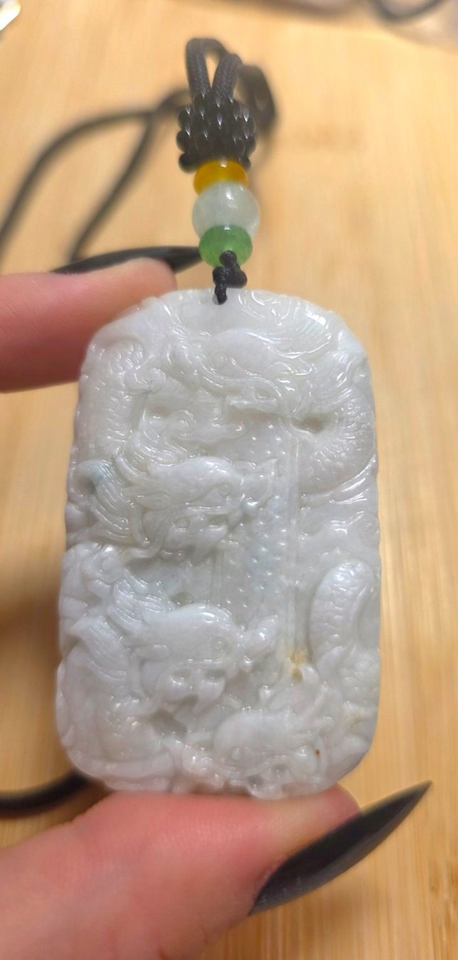 Minerali & Pietre curative: Jade chinesische Drachen Halskette – Nuovo e nell'imballaggio originale da Matzingen venduto da Shay_Crystalz 4