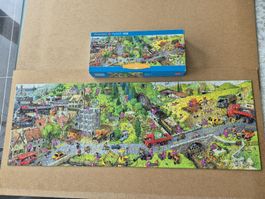 Loup Panorama Puzzle "Busy Day" 1000 Teile