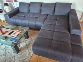 Ecksofa anthrazit, gepflegter Zustand – 275 × 200 cm