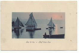 ZÜRICH Sur le lac - Auf dem See - gel. 1908 n. St. Gallen