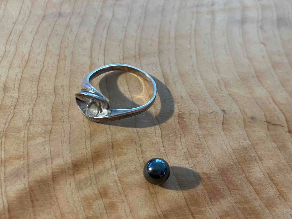Orecchini pendenti & Orecchini a lobo: Silber Ring & Ohrringen mit Perlen | Ensemble Argent & Perle – Usato da Zürich venduto da AnnaSa 4