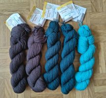 5x Rosy Green zertifizierte Bio Merino Wolle