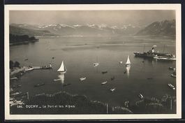 AK Ouchy, Le Port et les Alpes