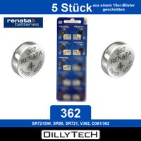 Renata 362 SR721SW Knopfzellenbatterie - 5 Stk.