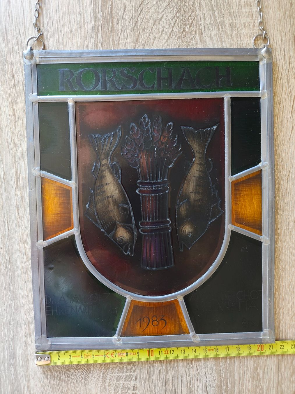 Autres antiquités ou arts: Wappenscheibe, Wappen Rorschach 1983 – D'occasion à St. Gallen par Ricardo_Deals 4