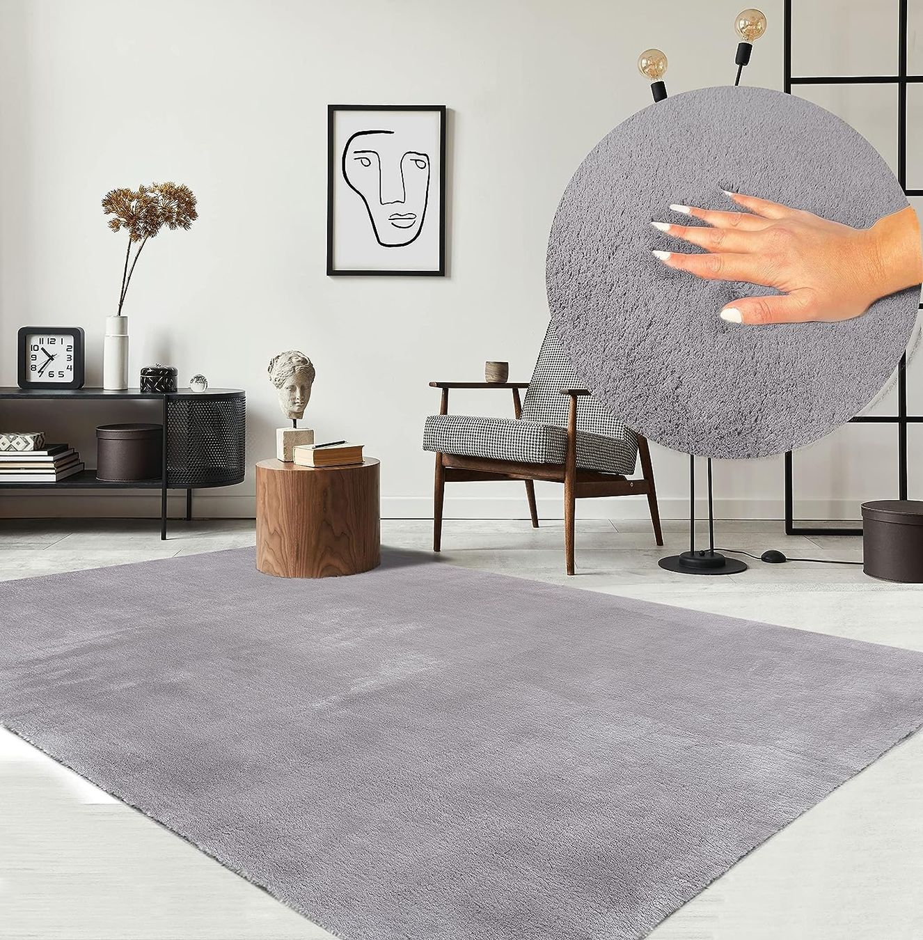Tappeti: Flauschige Teppich Grau waschbar! NEU – Nuovo e nell'imballaggio originale da Bern venduto da Miraitrading 2