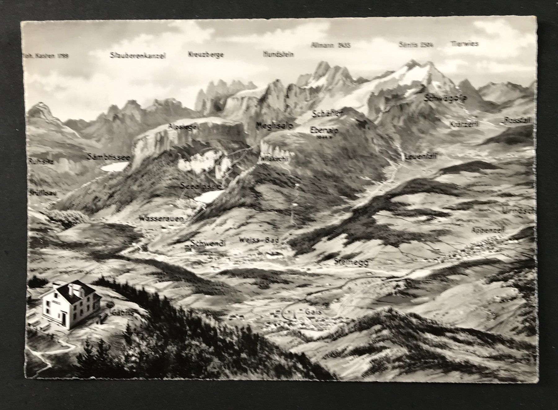 Cartoline postali: ANSICHTSKARTE APPENZELL UND ALPSTEIN – Usato da Ostermundigen venduto da wini63