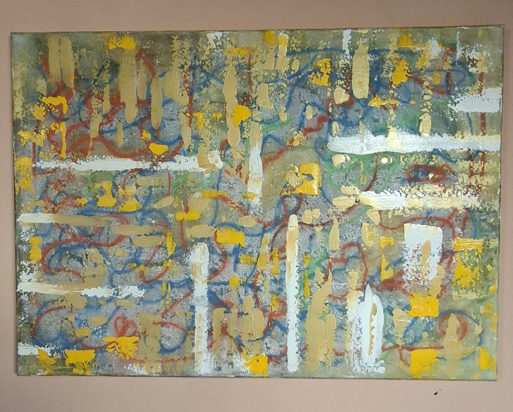 Dipinti: Gemälde " Lichtgitter" handmade 50×70 – Nuovo (secondo la descrizione) da Riehen venduto da Steinbock1970 3