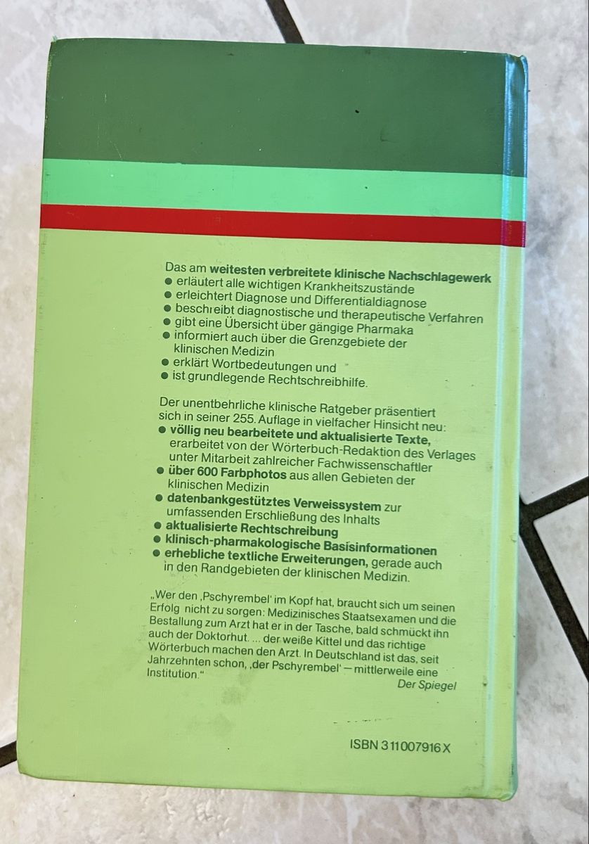 Libri: Klinisches Wörterbuch – Usato da Düdingen venduto da Sarindlibindli 1