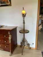 Jugendstil Beistelltisch Lampe Adler
