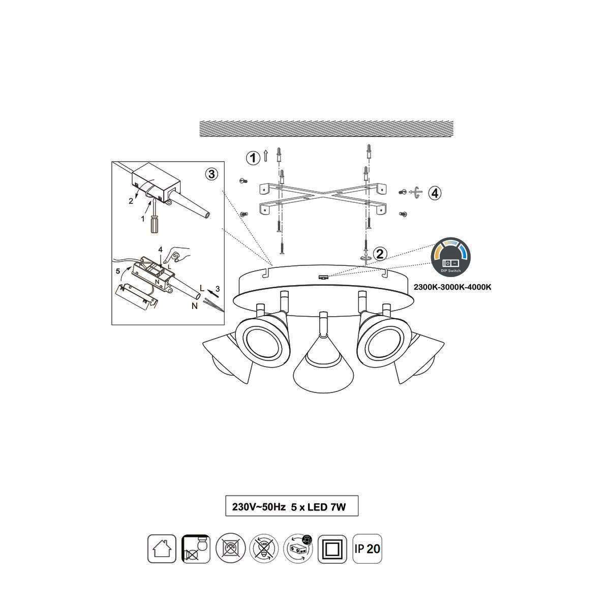 Lampadari & plafoniere: LED Deckenleuchte, CCT, 30 cm Ø – Nuovo (secondo la descrizione) da Kreuzlingen venduto da Smart-Light 8