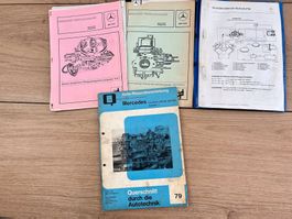 Mercedes Autoreparaturanleitung + 3 Schulungsinformationen