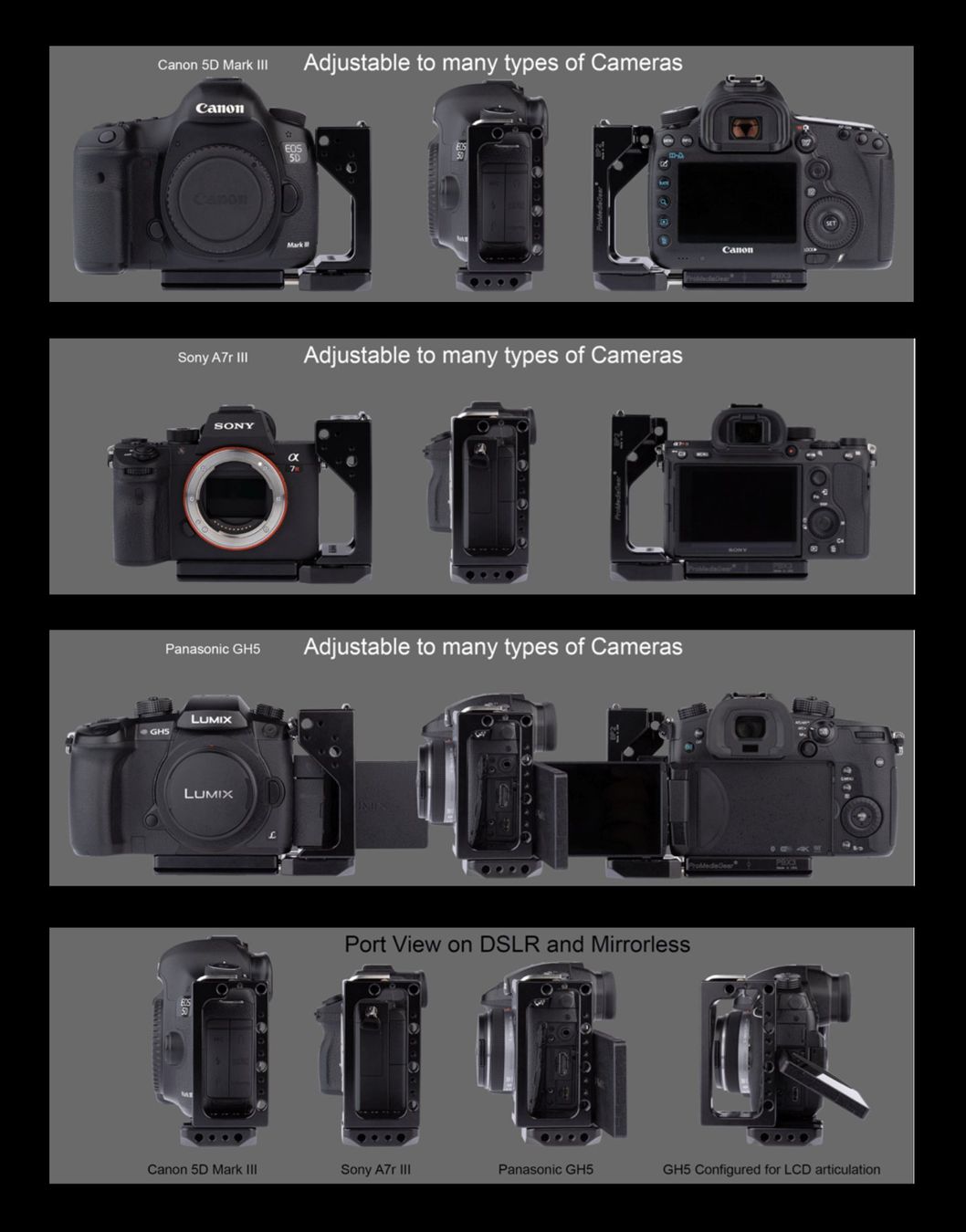Altri Accessori: ProMediaGear L-Mount Kamera – Nuovo (secondo la descrizione) da Sennwald venduto da MicNi 1