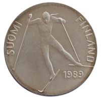 Finland 100 Markkaa 1989 Silber