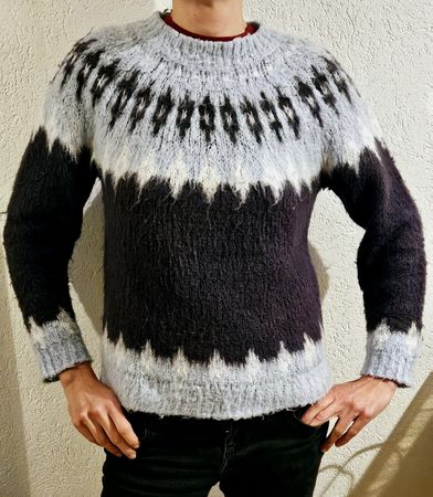 Pullover motifs islandais