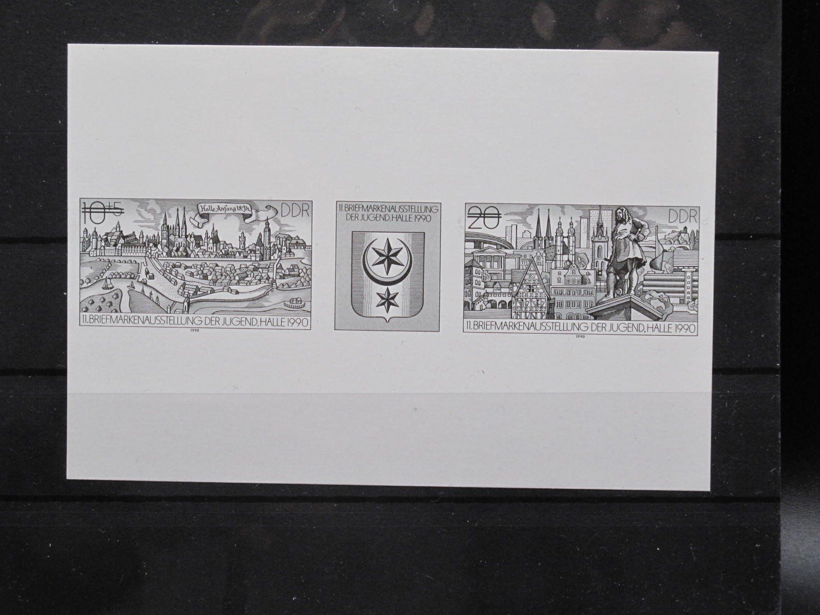 Tutti i francobolli: DDR 1990 Briefmarkenausstellung Schwarz – Usato da Wil SG venduto da fva01