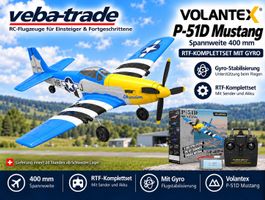 Volantex P-51D Mustang, Spannweite 40 cm, mit Gyro