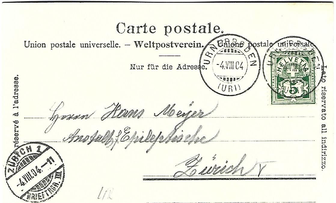 Cartoline postali: Klausenstrasse Urnerboden – Usato da Wetzikon ZH venduto da Brulu100 1