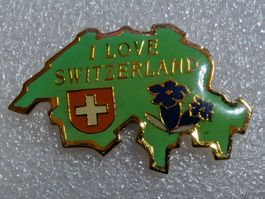 Ansteckpin 247: I Love Switzerland