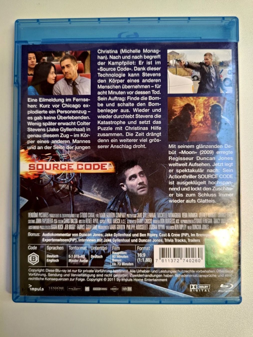 Tous les DVDs: Source Code – D'occasion à Liestal par Kratzilla 2