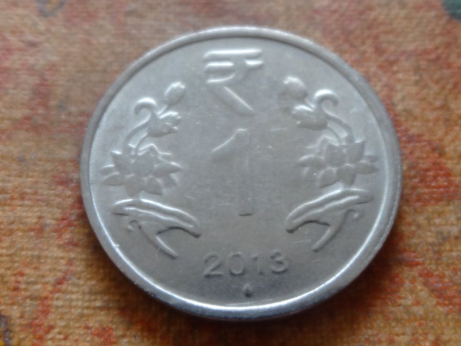 Alle Münzen: INDE  1 Rupee  2013 – Gebraucht aus Romanel-sur-Lausanne von Swift13