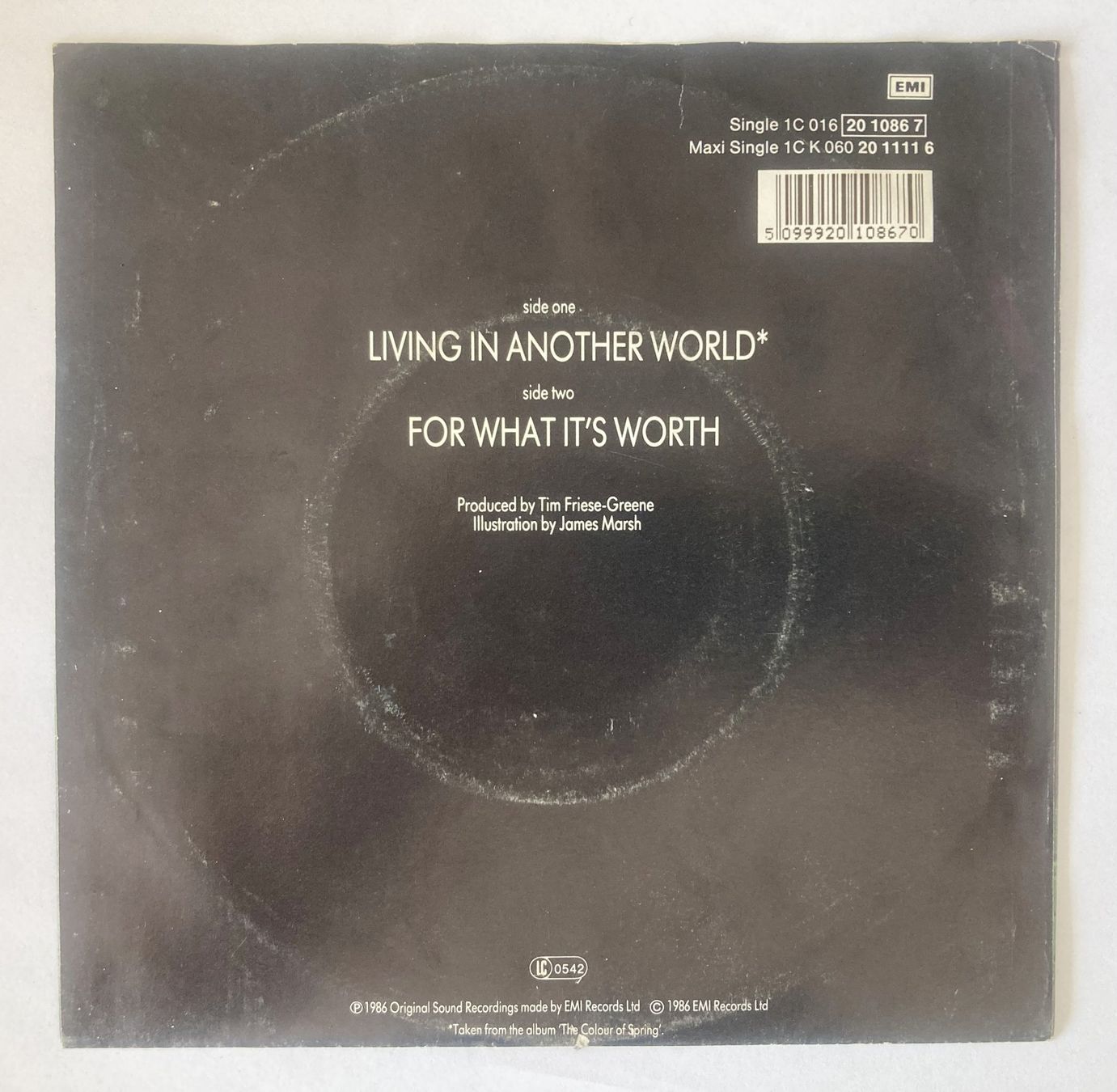 Vinyles: TALK TALK - LIVING IN ANOTHER WORLD – D'occasion à Bottens par hotter-than-hell 1