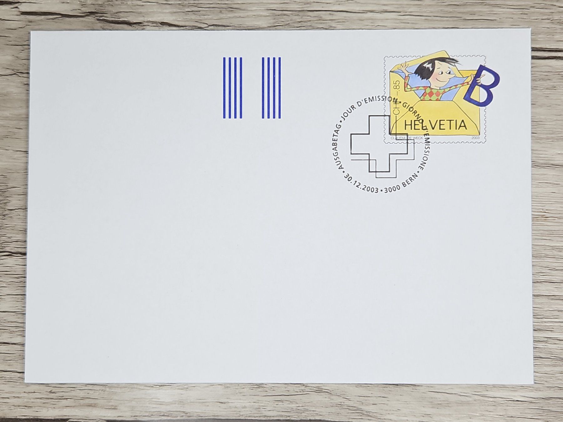 Tutti i francobolli: CL03 Enveloppe + Timbre Suisse 2003 – Usato da Cousset venduto da Patrick_Collections