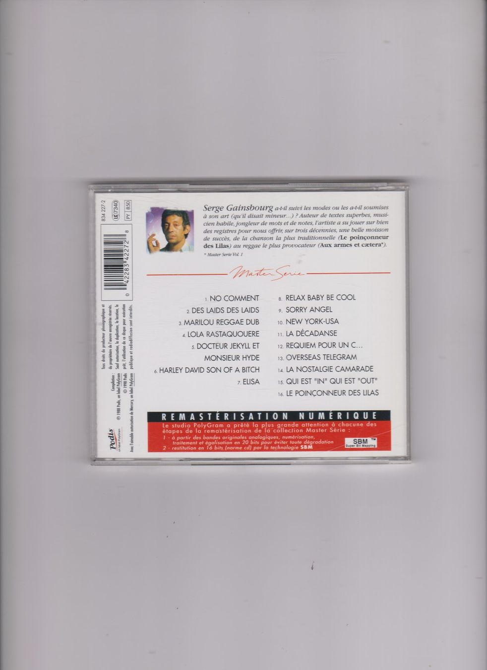 CDs: Serge Gainsbourg Vol.2 Master Serie CD – Gebraucht aus Bex von Canouille 1
