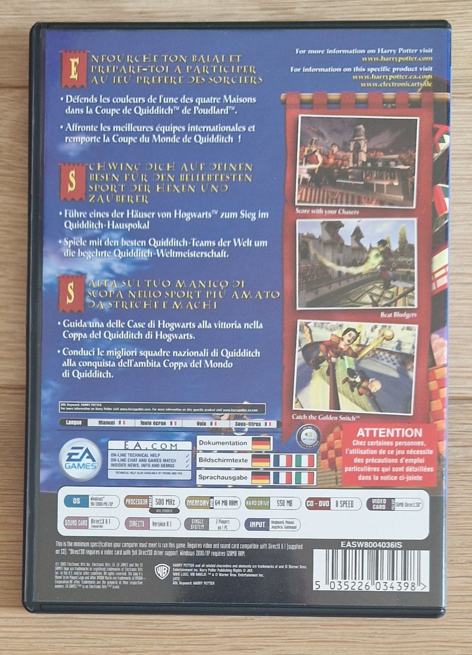 Giochi: Harry Potter Quidditch Coppa del Mondo PC-CDROM – Usato da Gordola venduto da lul_g86d 1