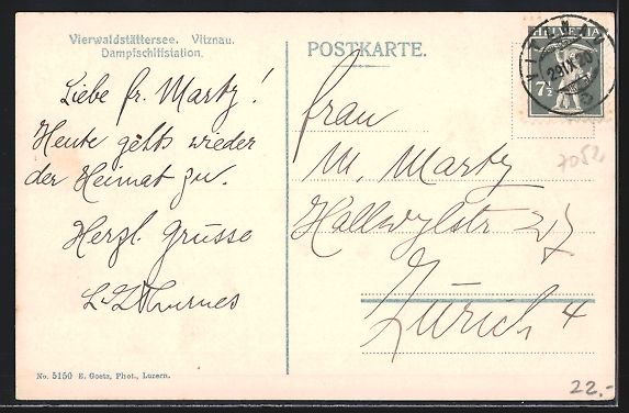 Cartes postales: Vitznau /Vierwaldstättersee, Partie am  – D'occasion à Berlin par bartko-reher 1