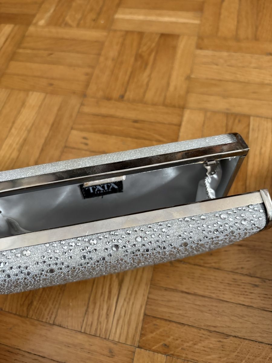 Borse da donna: pochette argento con brillantini – Usato da Viganello venduto da cos_m2tj 2