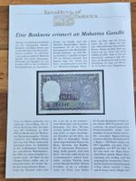 Kuriositäten auf Banknote erinnert an Mahatma Gandhi