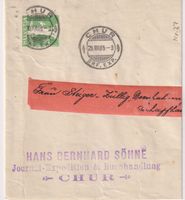 Ganzsache Band CHUR-SCHAFFHAUSEN, Nr.27!