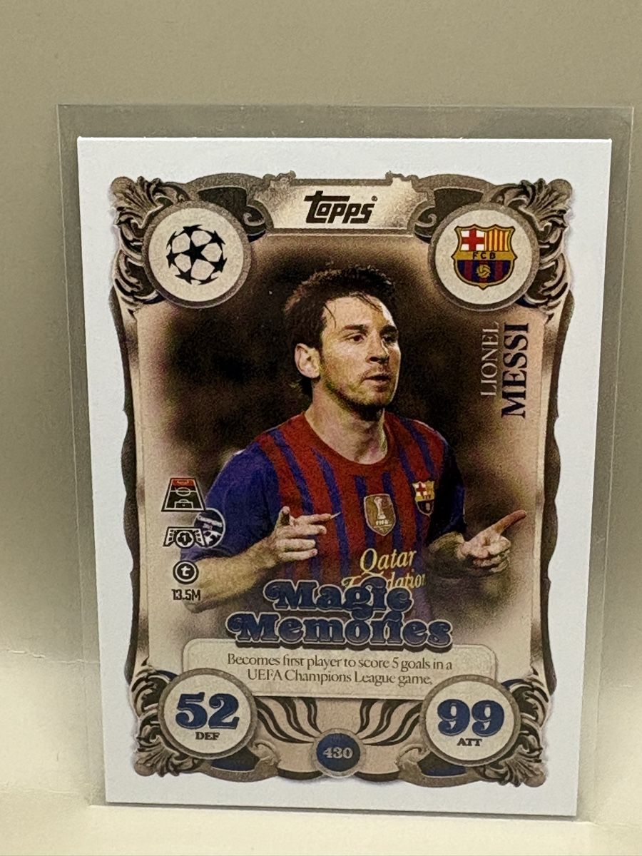 Topps Carte collezionabili: Lionel Messi - Magic Memories Match Attax – Nuovo (secondo la descrizione) da Oberbuchsiten venduto da Bananefrappe93