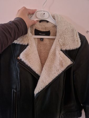 Veste d'hiver VERO MODA en similicuir doublée polaire