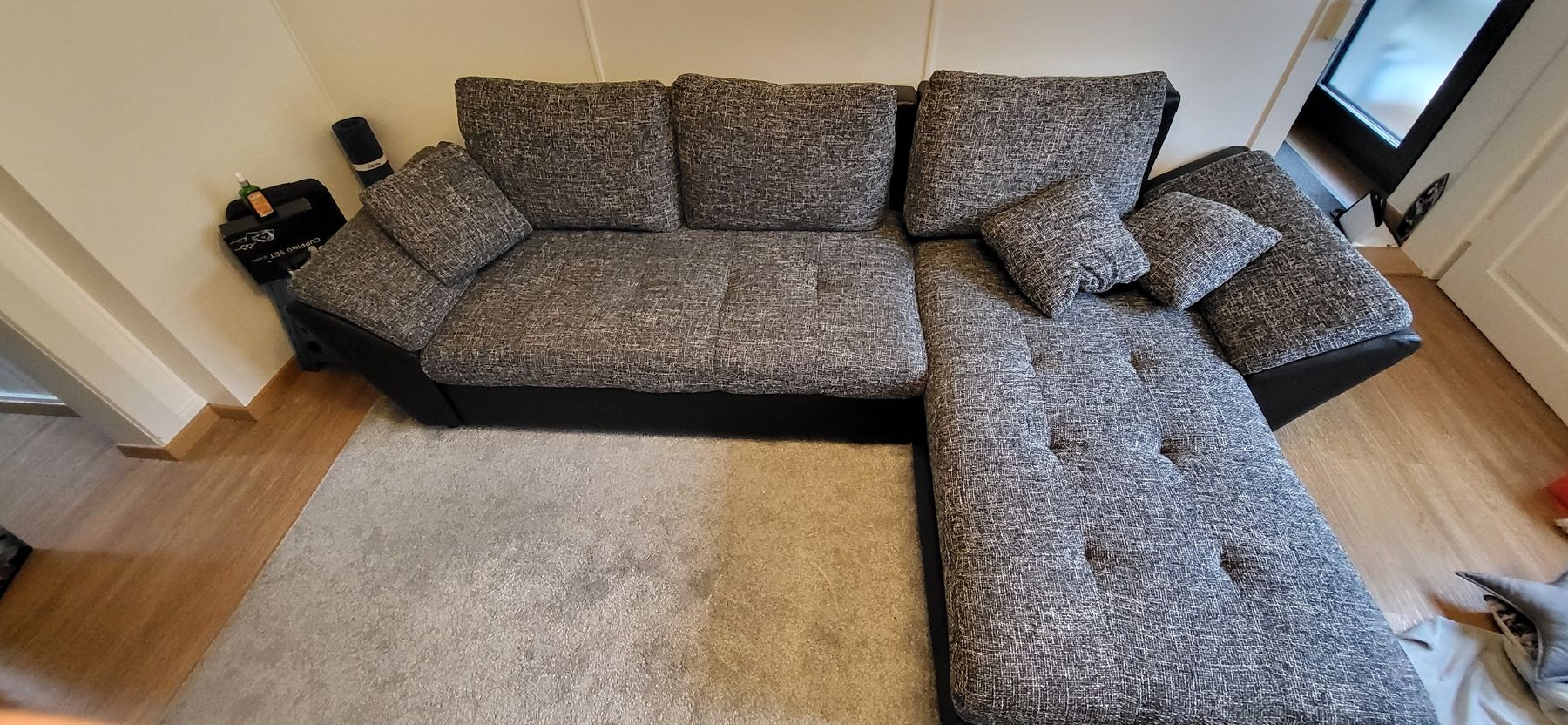 Divani: Ecksofa mit Schlaffunktion CAESAR links/rechts schwarz – Usato da Niederurnen venduto da mul_2zhc