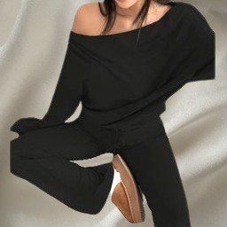 ✨Off-Shoulder Zweiteiler – Pure Eleganz trifft Lässigkeit🖤